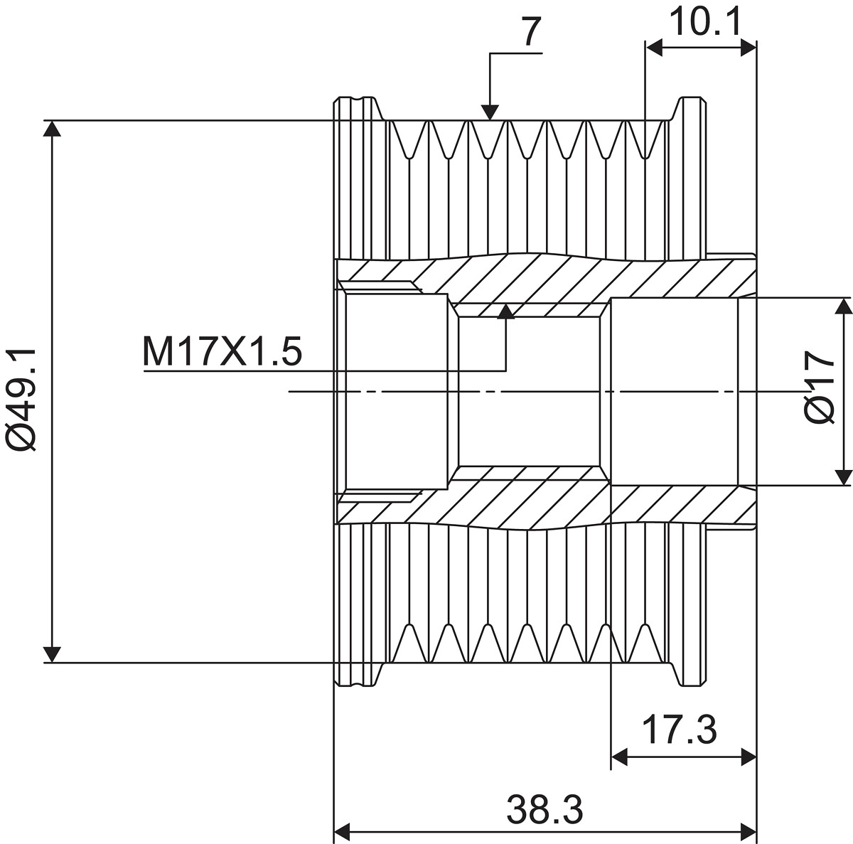DISPOSITIVO RUOTA LIBERA ALTERNATORE